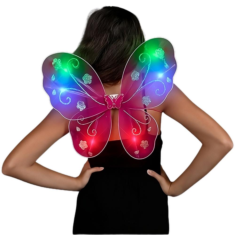 Light Up Fuchsia Fairy Butterfly Wings All Products 4