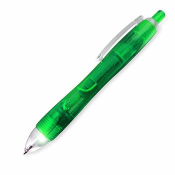 Green Tip Pen with White LED Green