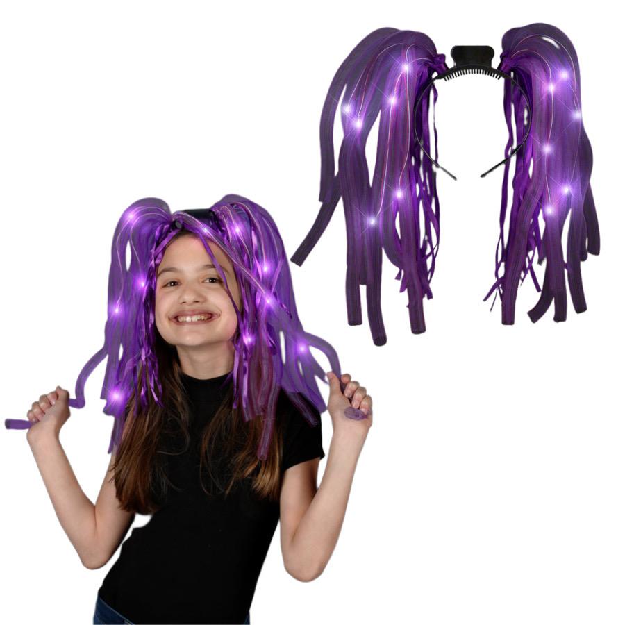 Purple LED Noodle Headband Flashing Dreads All Products 6