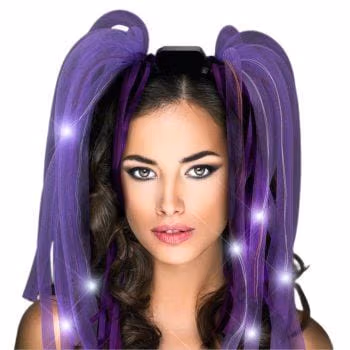 Purple LED Noodle Headband Flashing Dreads All Products 3