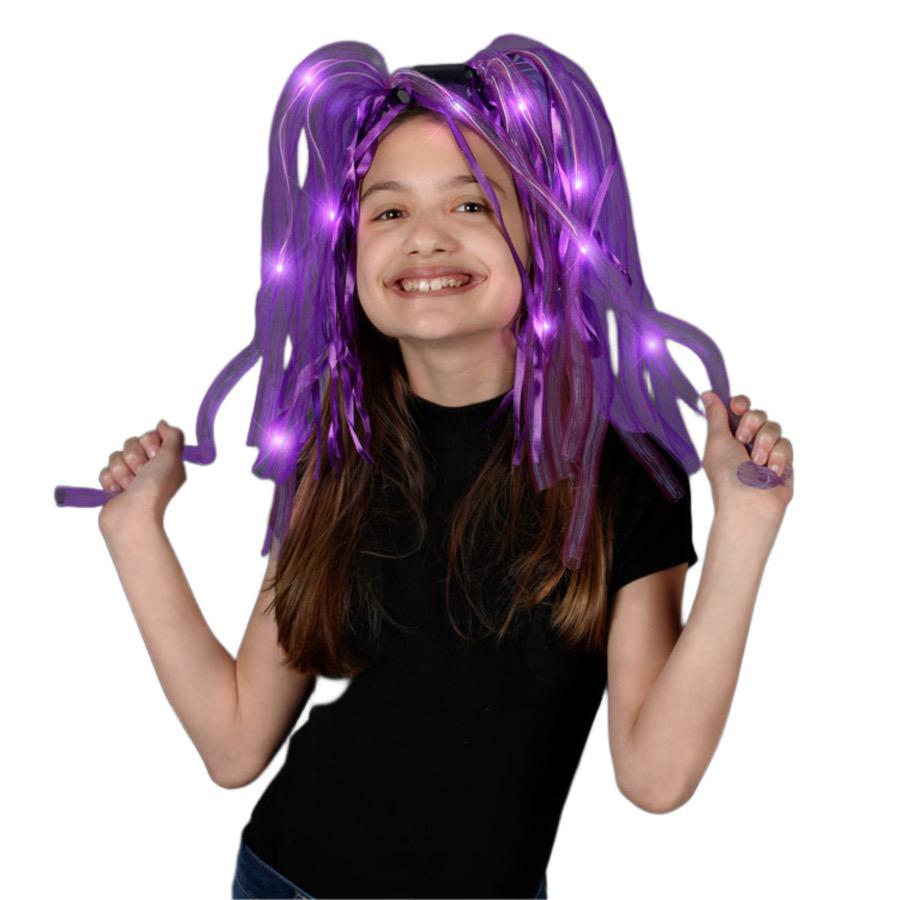 Purple LED Noodle Headband Flashing Dreads All Products 7