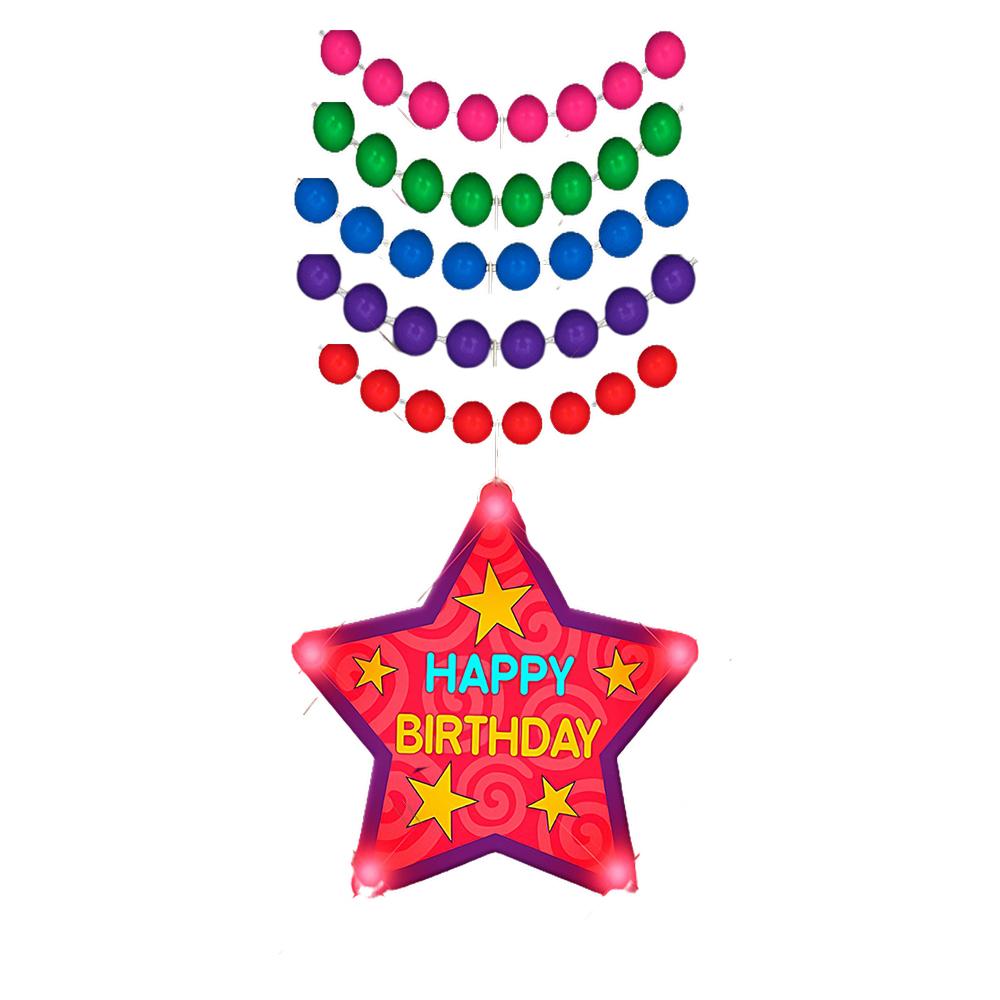 Huge Happy Birthday Star Assorted Beaded Necklace All Products 3