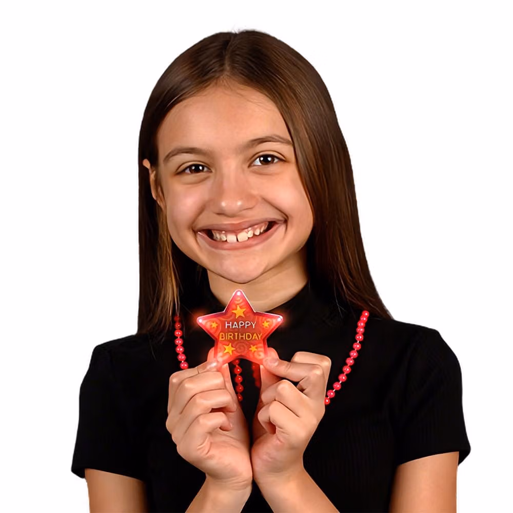 Huge Happy Birthday Star Assorted Beaded Necklace All Products 3