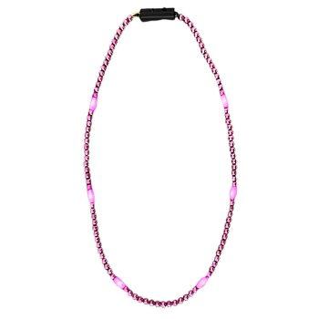 LED Necklace with Pink Beads Pink