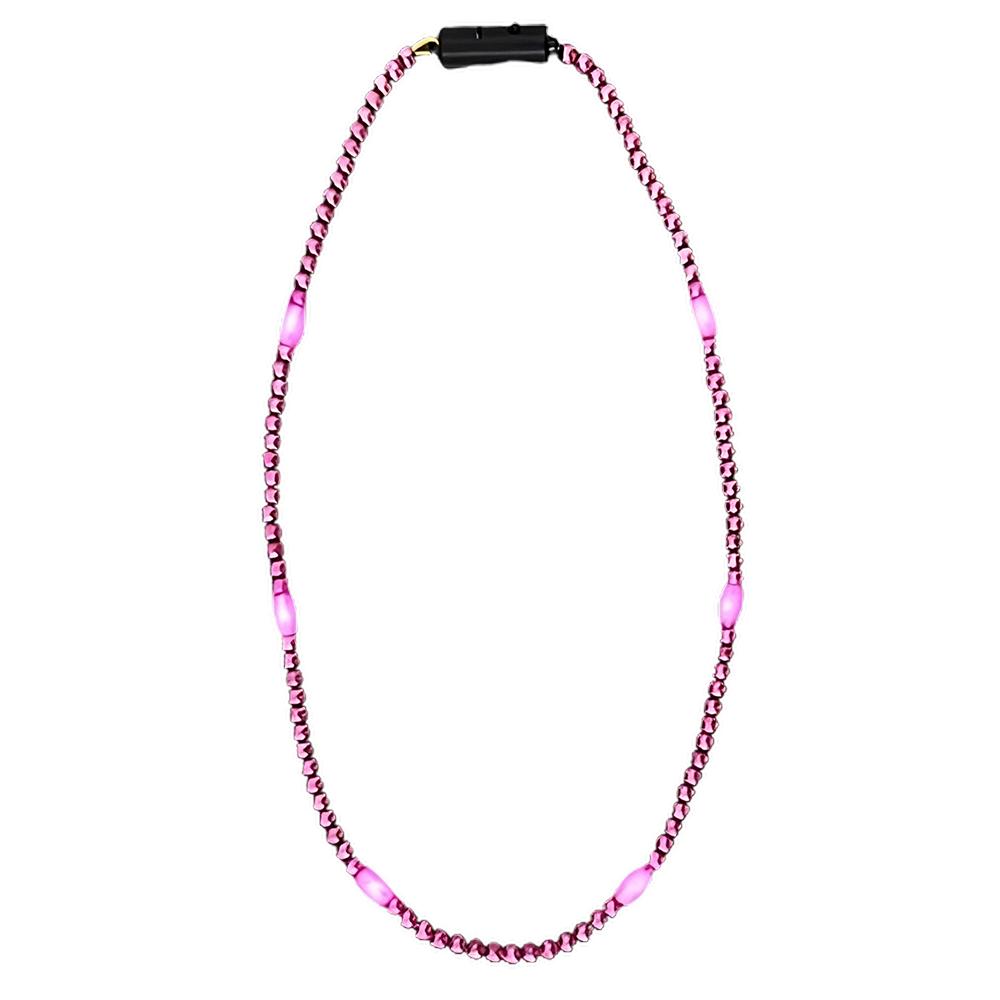 LED Necklace with Pink Beads All Products 3