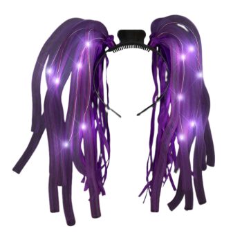 Purple LED Noodle Headband Flashing Dreads All Products