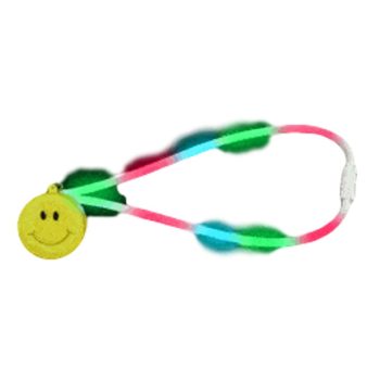 Flashing Smiley Face Charm Necklace with Lightup Lanyard All Products