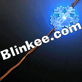 LED String Lights with Blue Snowflakes All Products