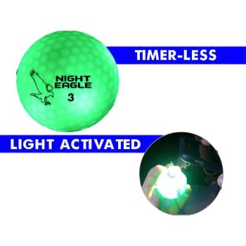 LED Golf Ball Green 1 Unit Golf