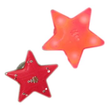 Red Star Flashing Body Light Lapel Pins Pack of 12 All Body Lights and Blinkees