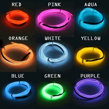 Electro Luminescent Wire 3 Foot Orange All Products