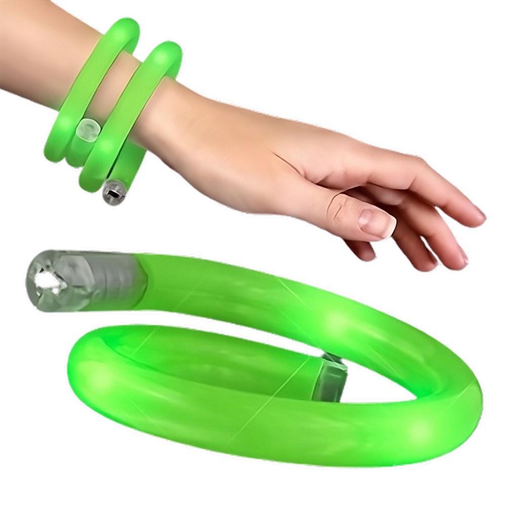 Light Up Tube Bracelet Green All Products 4