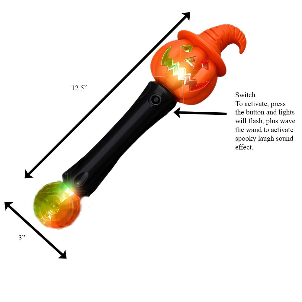 LED Light and Sound Halloween Pumpkin Baton All Products 4