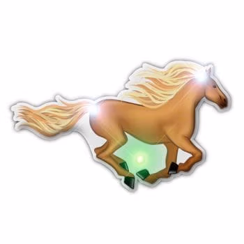 Horse Flashing Body Light Lapel Pin All Body Lights and Blinkees 3