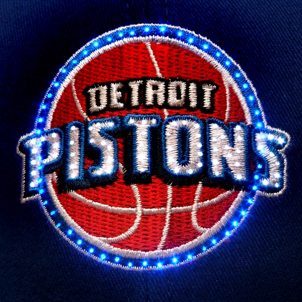 Detroit Pistons Flashing Fiber Optic Cap