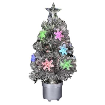 Silver Mini Christmas Tree with Color Changing Lights Light Up Christmas Decoration All Products
