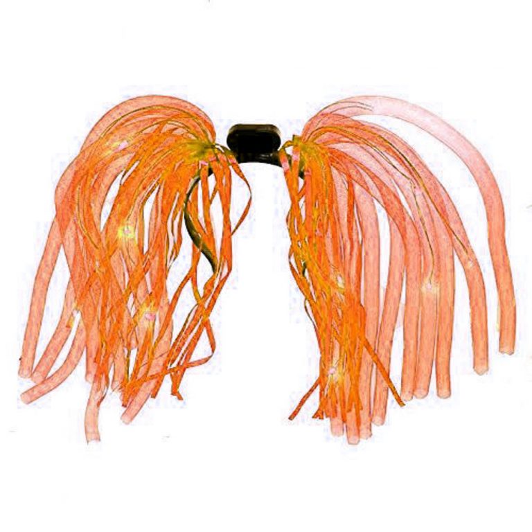 Orange LED Noodle Headband Flashing Dreads All Products 4