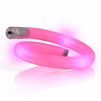 Light Up Tube Bracelet Pink All Products