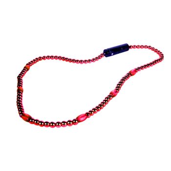 LED Necklace with Red Beads Red