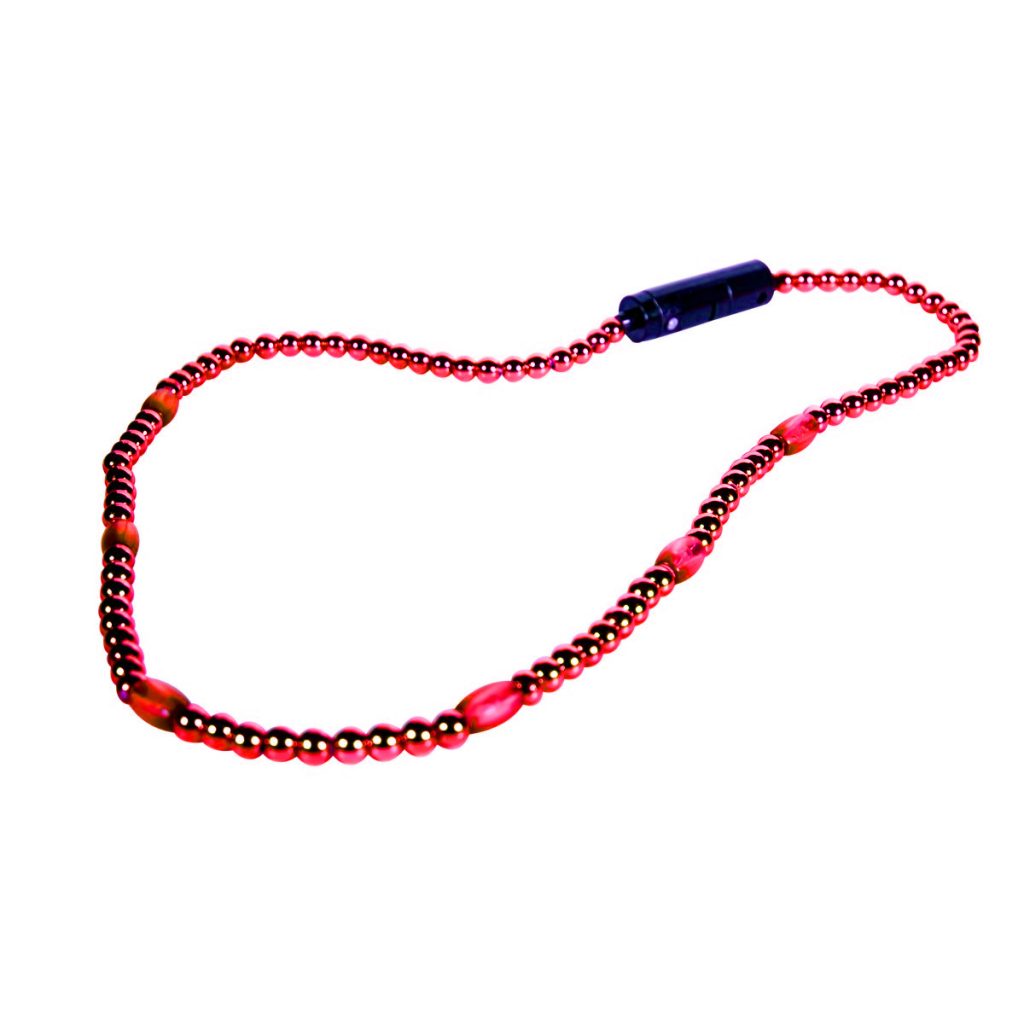 LED Necklace with Red Beads 4th of July