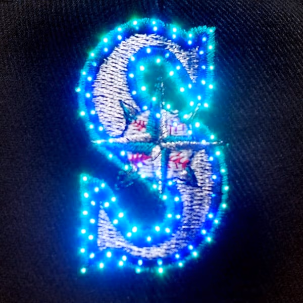 Seattle Mariners Flashing Fiber Optic Cap All Products 4