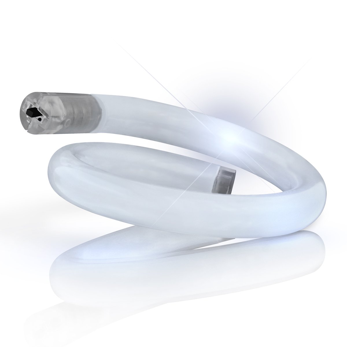 Light Up Tube Bracelet White All Products