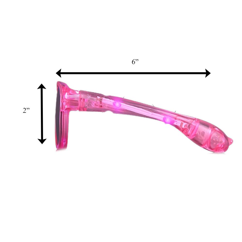 Pink LED Nerd Glasses All Products 4