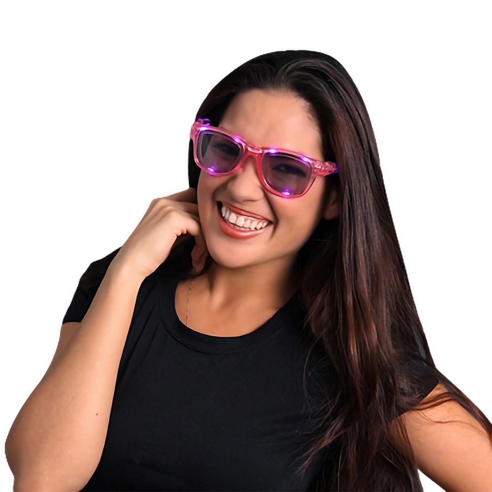 Pink LED Nerd Glasses All Products 5