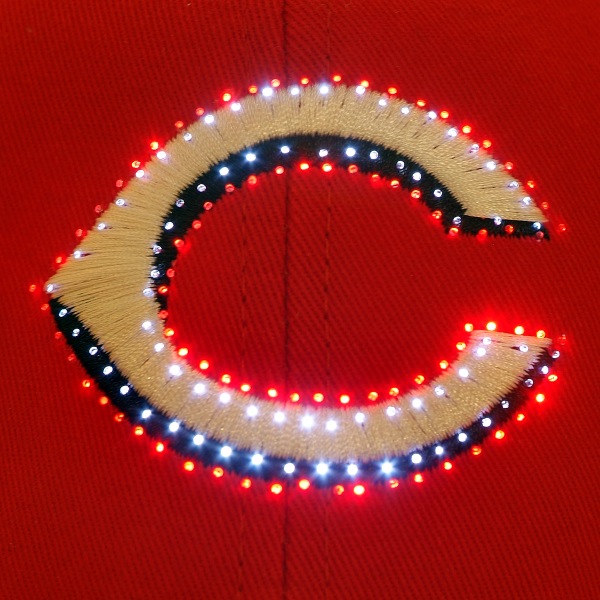 Cincinnati Reds Flashing Fiber Optic Cap All Products 4
