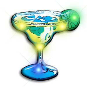 Margarita Flashing Body Light Lapel Pins All Body Lights and Blinkees