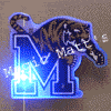 Memphis University Officially Licensed Flashing Lapel Pin All Body Lights and Blinkees