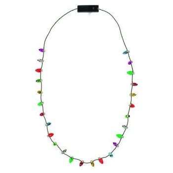 Wearable  Christmas Lights Necklace Lighted Christmas Necklaces