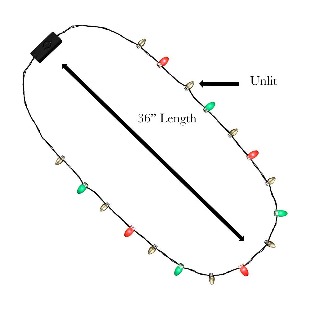 Wearable  Christmas Lights Necklace All Products 7