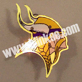 Minnesota Vikings Officially Licensed Flashing Lapel Pin All Body Lights and Blinkees