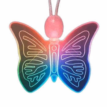LED Acrylic Color Changing Butterfly Necklace All Products
