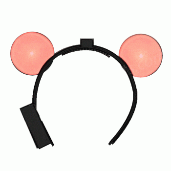 LED Mouse Ears Multicolor Rainbow Multicolor