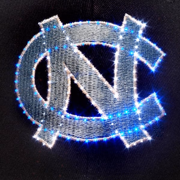 North Carolina Tarheels Flashing Fiber Optic Cap All Products 4