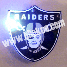 Oakland Raiders Officially Licensed Flashing Lapel Pin All Products