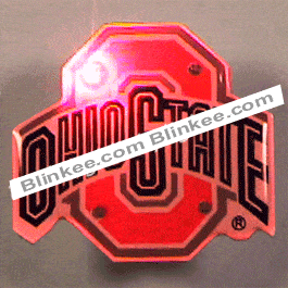 Ohio State University Officially Licensed Flashing Lapel Pin All Body Lights and Blinkees