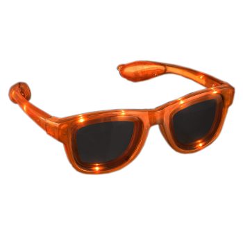 Orange LED Nerd Glasses Orange