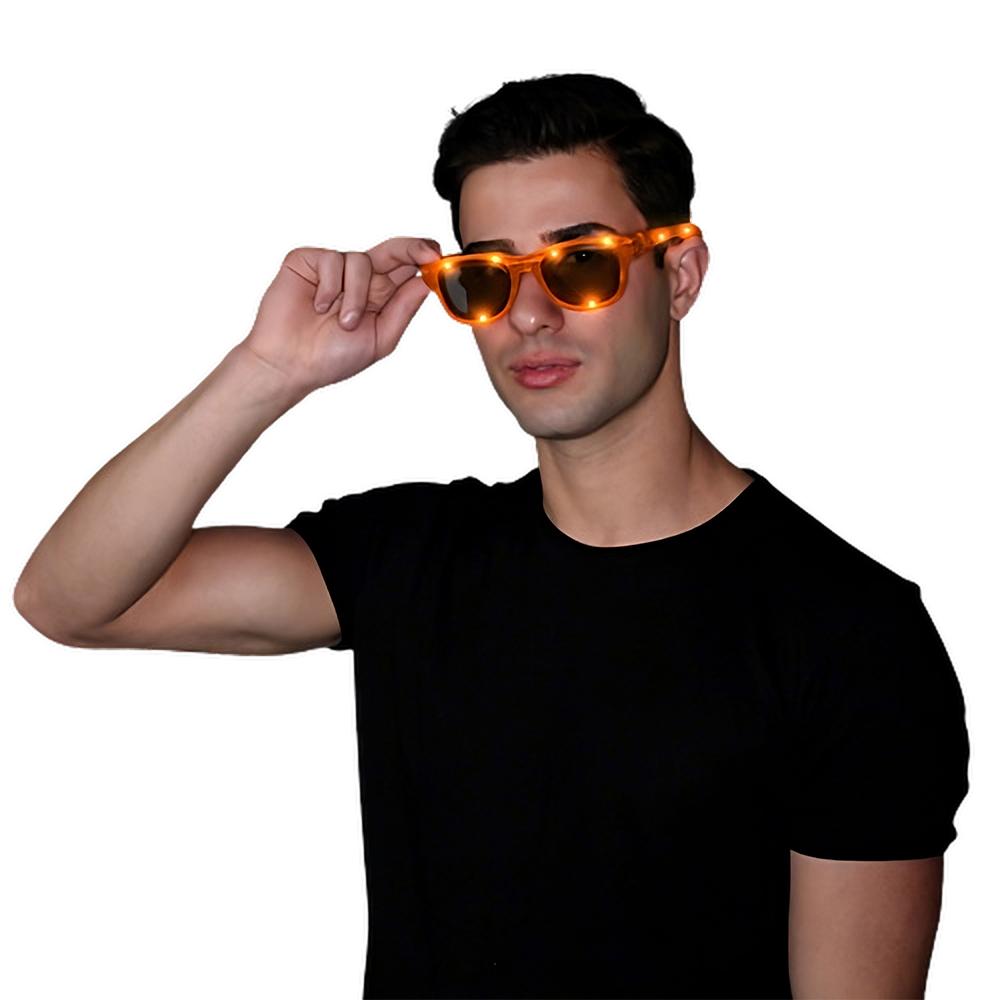 Orange LED Nerd Glasses All Products 6