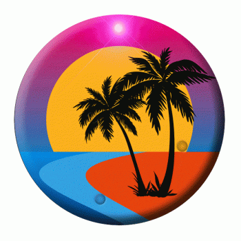 Palm Trees Flashing Body Light Lapel Pins All Body Lights and Blinkees