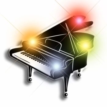 Piano Flashing Body Light Lapel Pins All Products 3