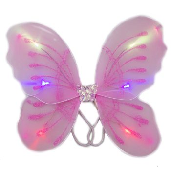 Light Up Pink Fairy Butterfly Wings Halloween Light Up Accessories