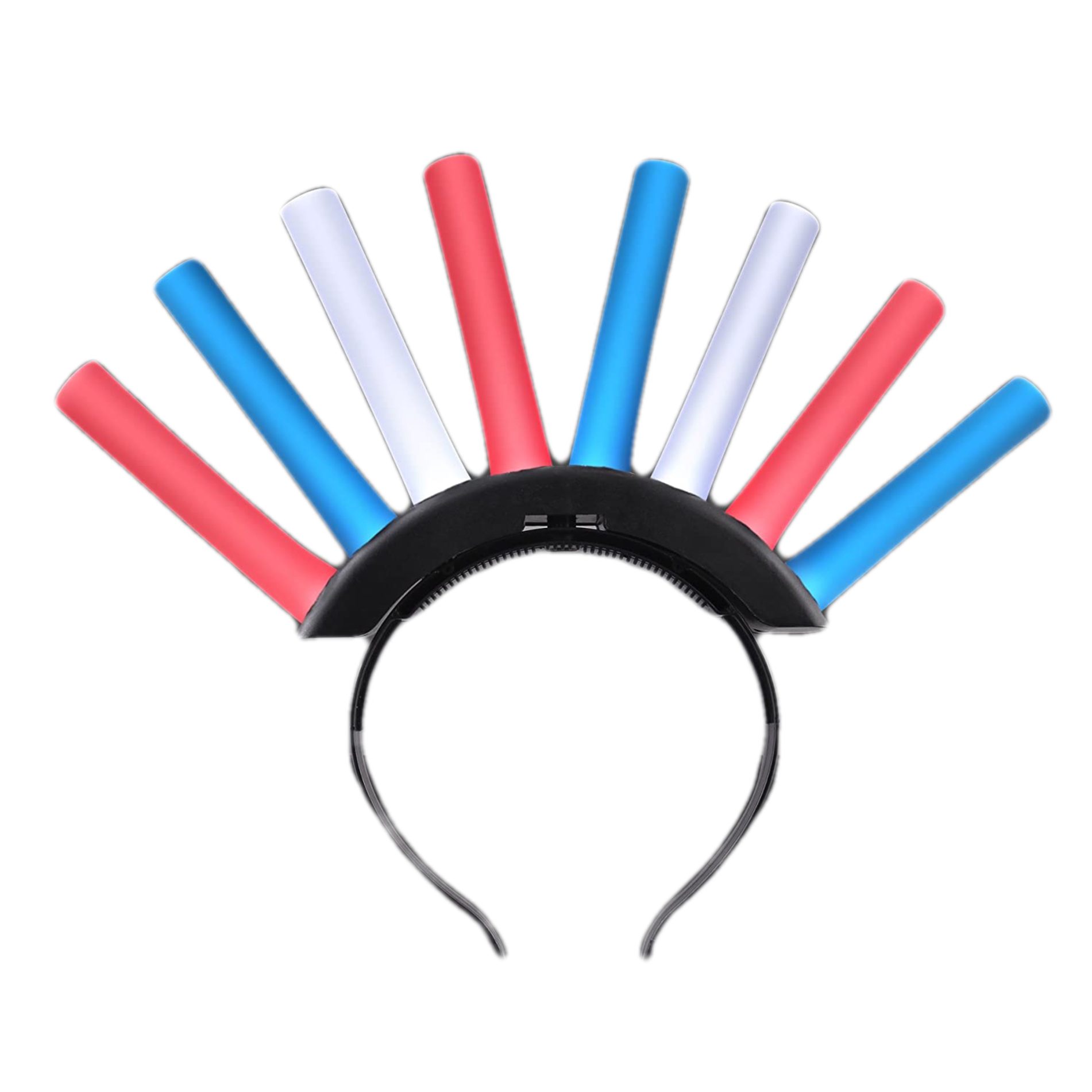 LED Foam Stick Mohawk Red White Blue 4th of July 5