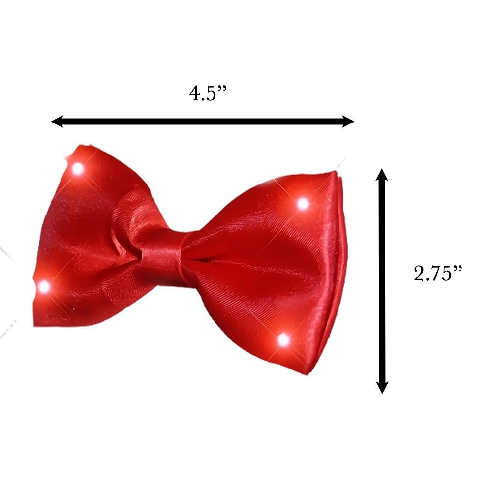 Red Bow Tie with Red LED Lights All Products 5