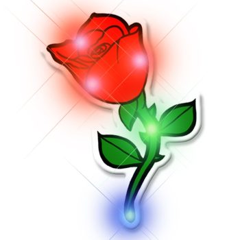 Rose Flashing Body Light Lapel Pins All Products