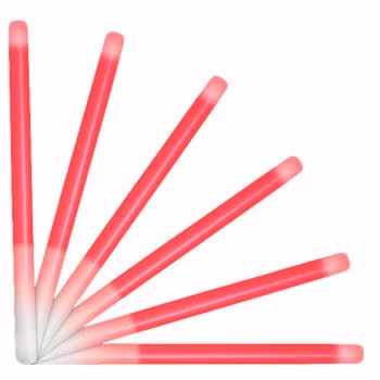 10 Inch Glow Stick Baton Red Pack of 25 All Products 3