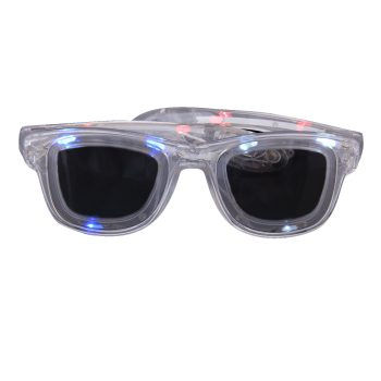 Red White and Blue LED Nerd Glasses Rainbow Multicolor