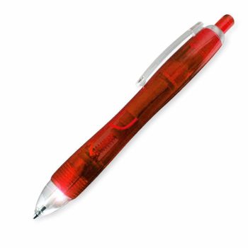 Red Tip Pen with White LED Red